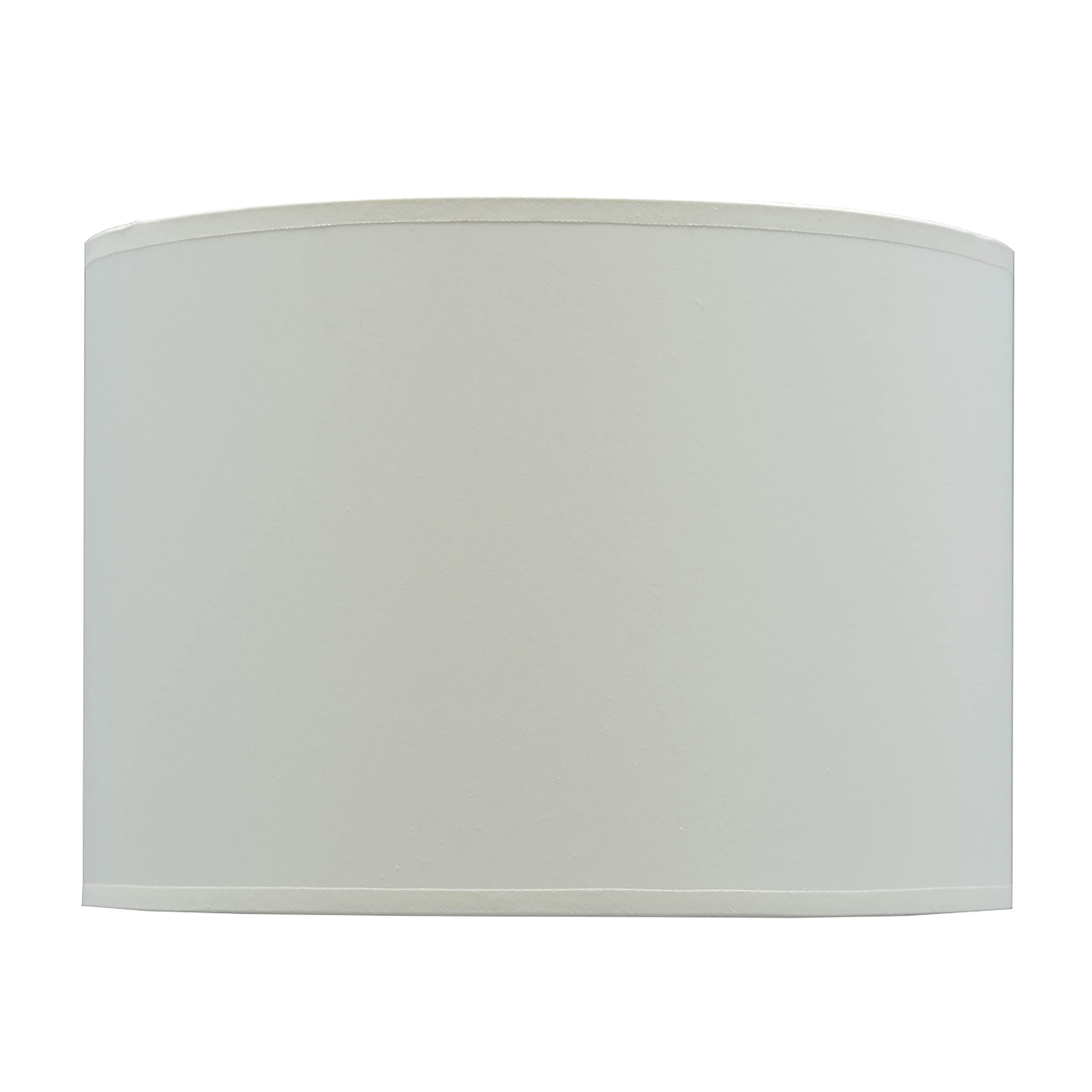 Aspen Creative 31012A Transitional Hardback Drum Shape Spider Construction Lamp Shade in Off White, 14&quot; x 14&quot; x 11&quot;