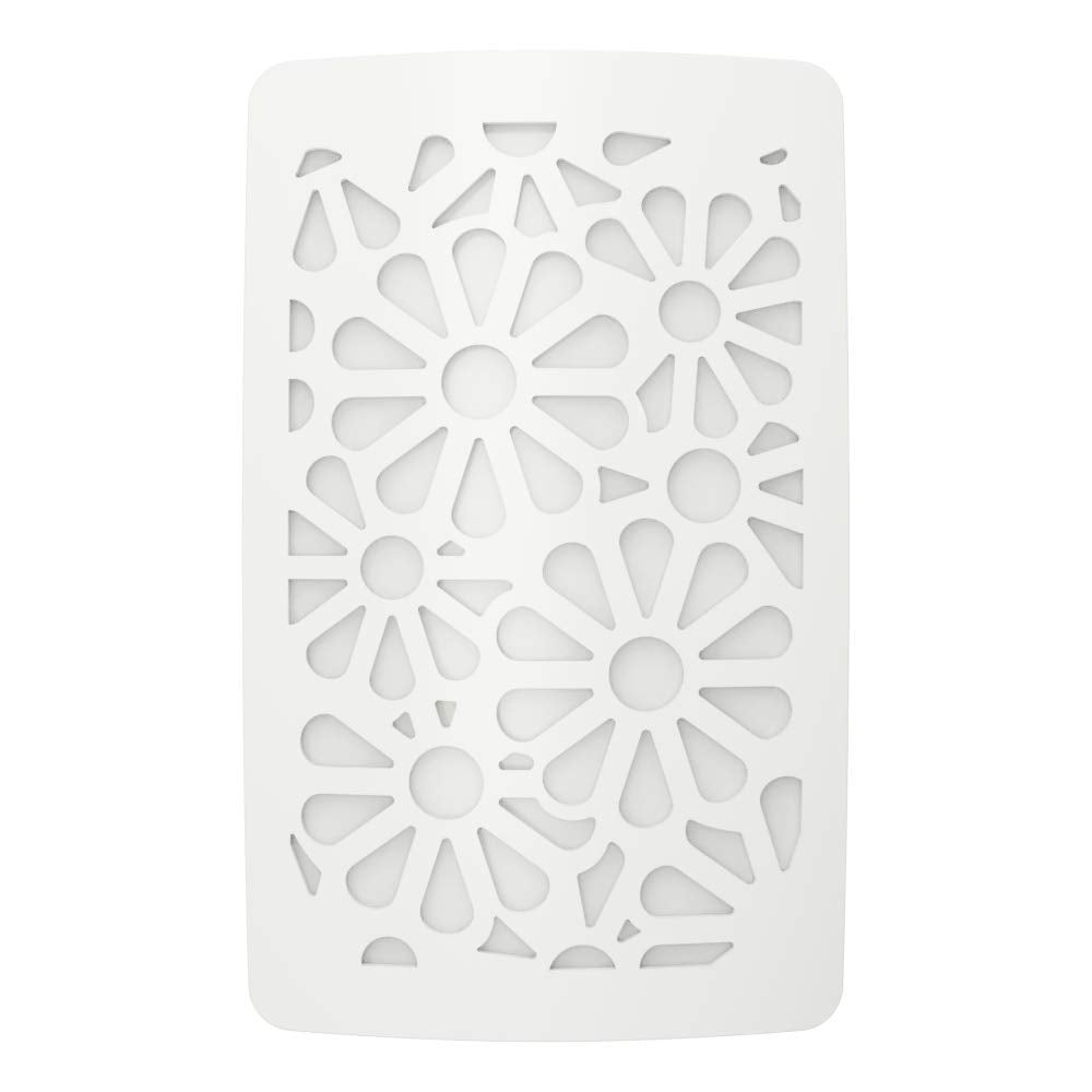 Westek NL-DPFL-W Floral Decoplug Night Light, Plastic, White