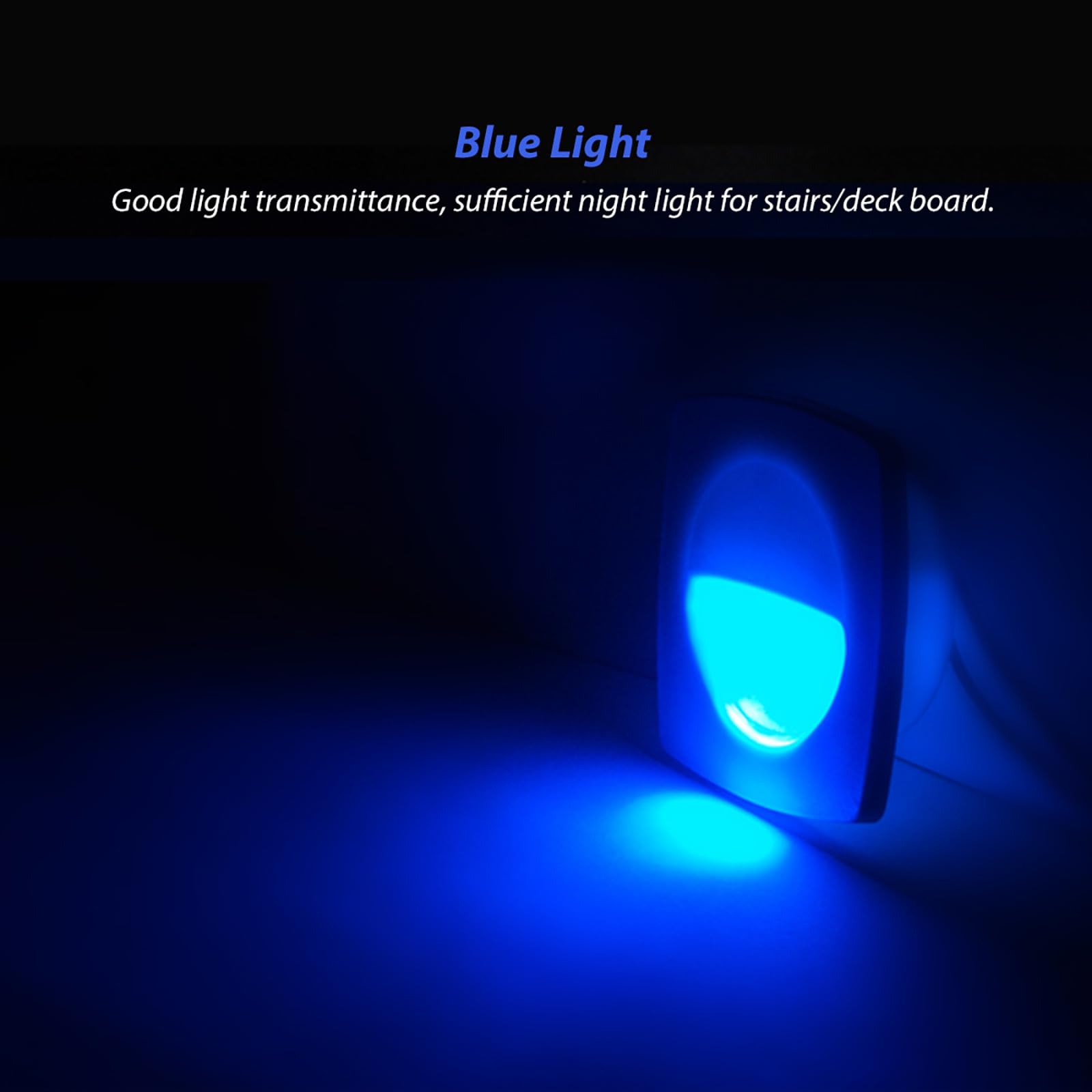 Dream Lighting 12 Volt Ip65 Blue Led Step Lights Low Voltage For Boats Truck Cars White Shell Pack Of 6