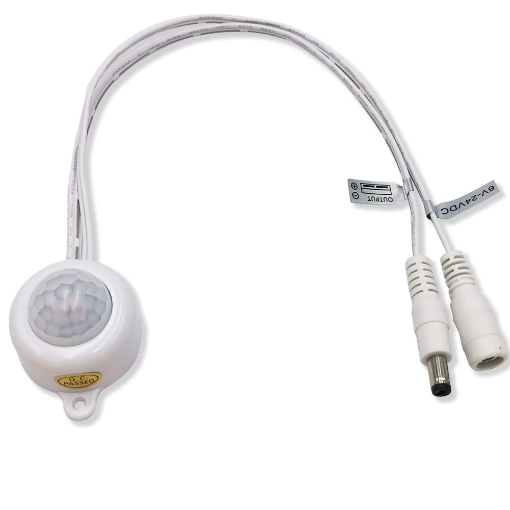 weisuan-Tuodi DC Light Sensor Switch, 6V-24V, 5A, Day/Night, White, Model LTDL-2025-WB, LED Strip Compatible