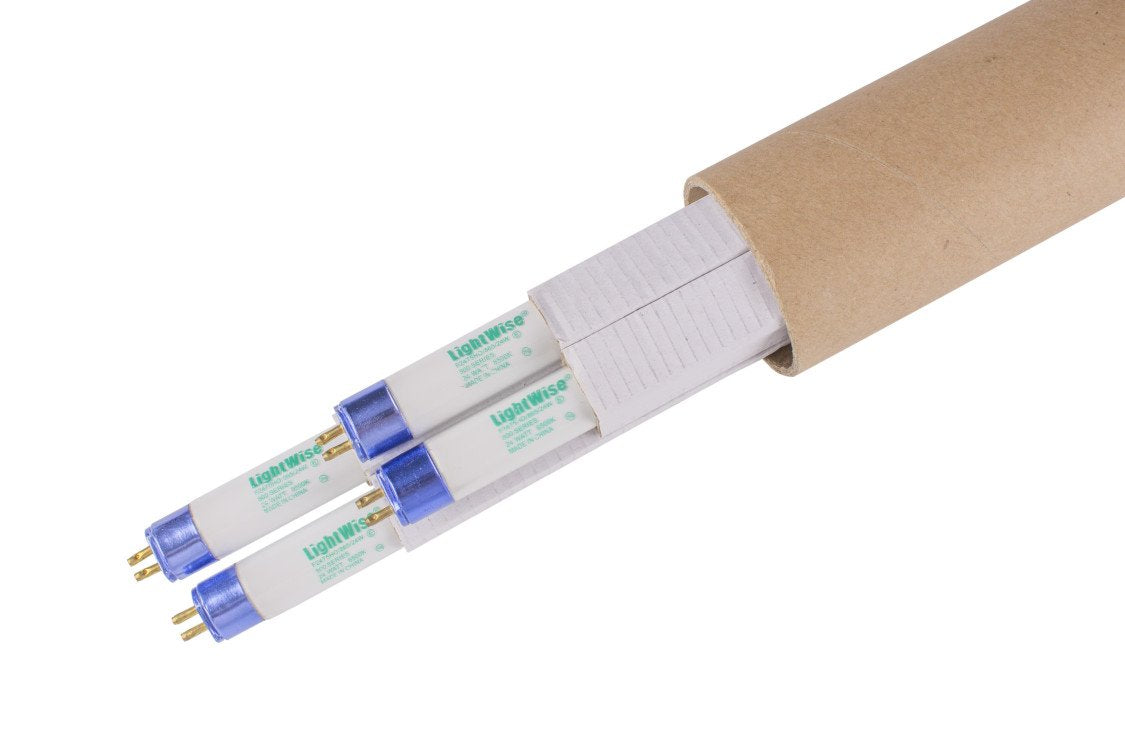 Lightingwise 4-Feet 6500k T5 Ho Fluorescent Grow Light Bulbs - Pack of 4, 6500k - Blue - Veg