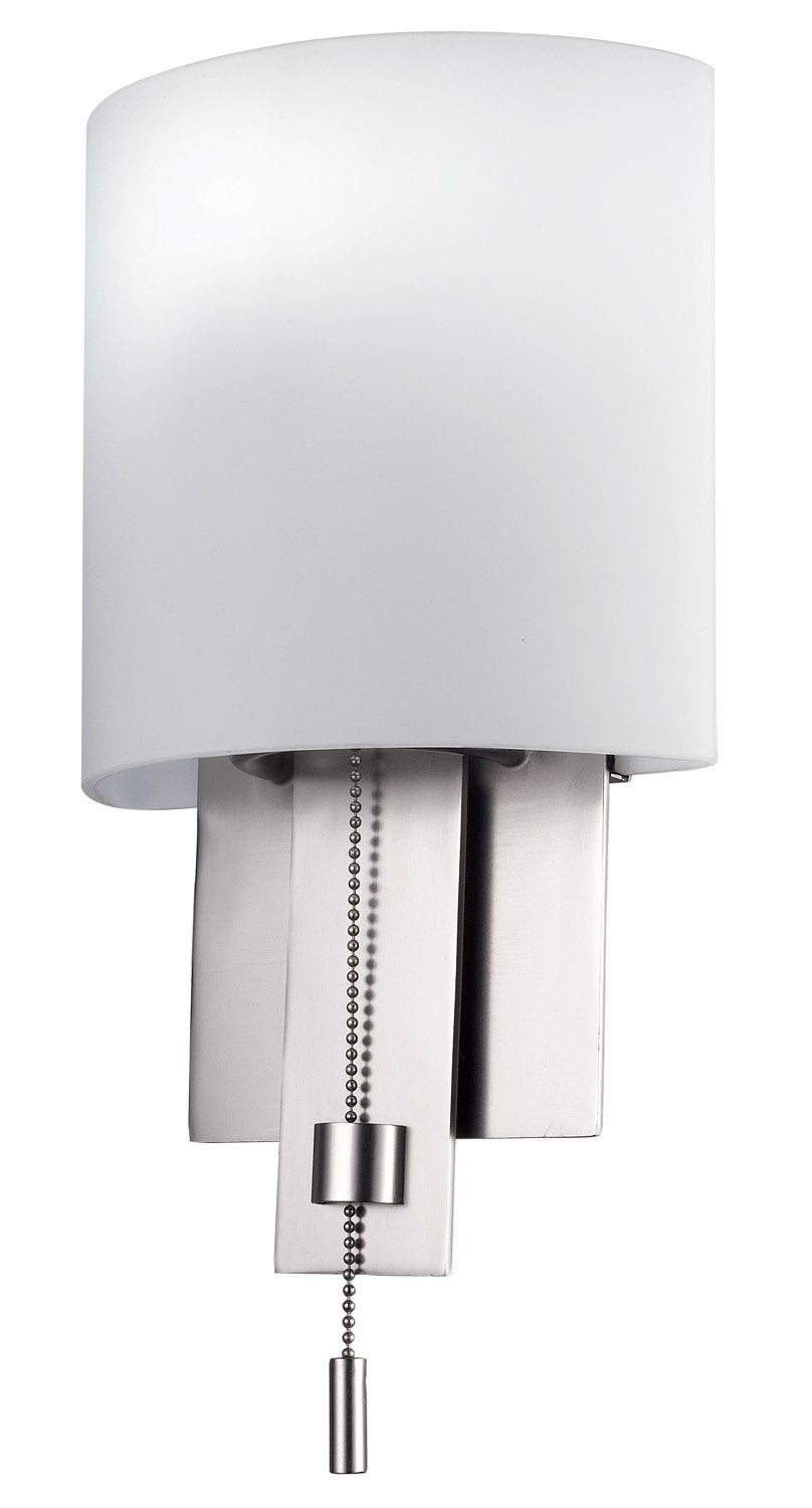 Kalco 4650SN Espille 1-Light Wall Sconce, Satin Nickel Finish