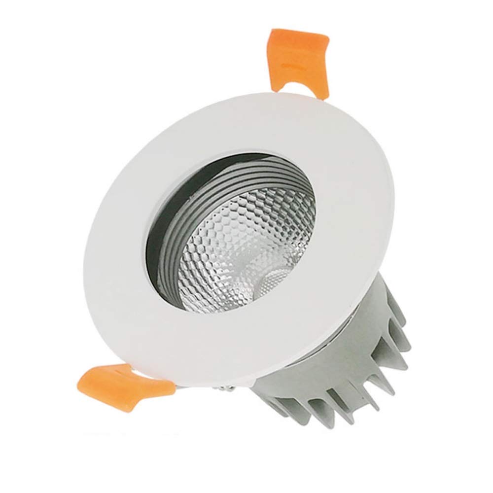OZZKI Recessed COB Recessed Ceiling Lights Dimmable CRI90 IP40 Waterproof LED Spotlights for Bathroom Kitchen 75mm/2.95inches Ho