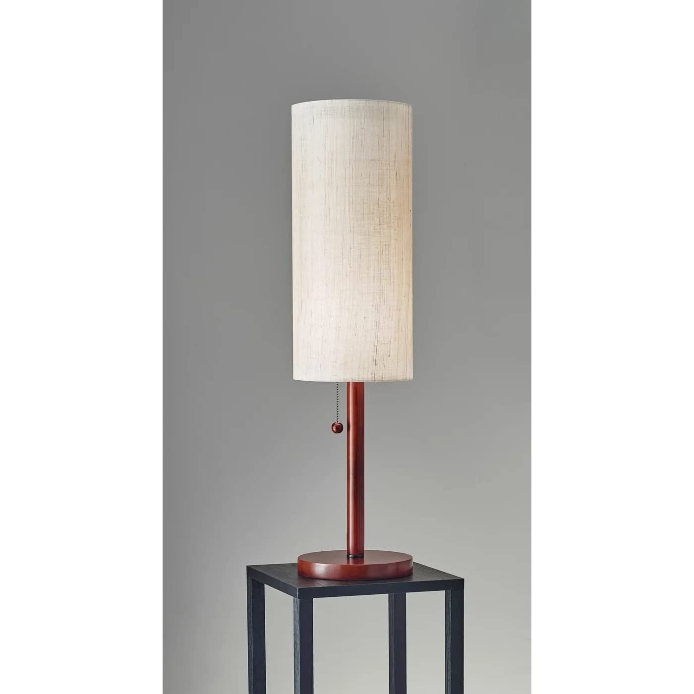 Adesso Hamptons Table Lamp, 31 in., Walnut Eucalyptus Wood, Model 3337-15, 60W Incandescent/13W CFL