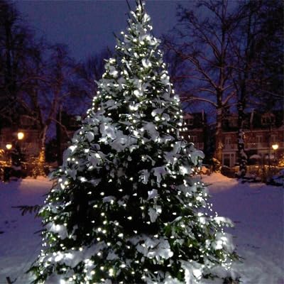 Kemooie 500 Led Christmas String Lights, 164Ft 8 Lighting Mode With Memory Plug In Green Wire Waterproof Lights, For Outdoor Ind