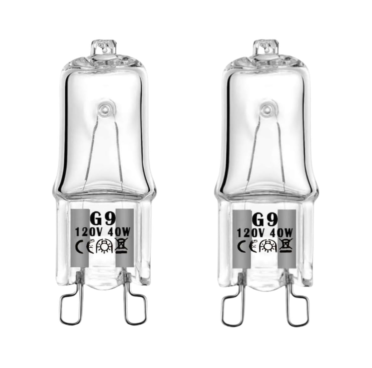 (2 Pcs) Wb25T10102 Lamp Halogen Bulb G9 Fits For Ge Electrolux Kenmore Range/Stove/Oven Light Bulb -Replace 318946400 3025992 Wb