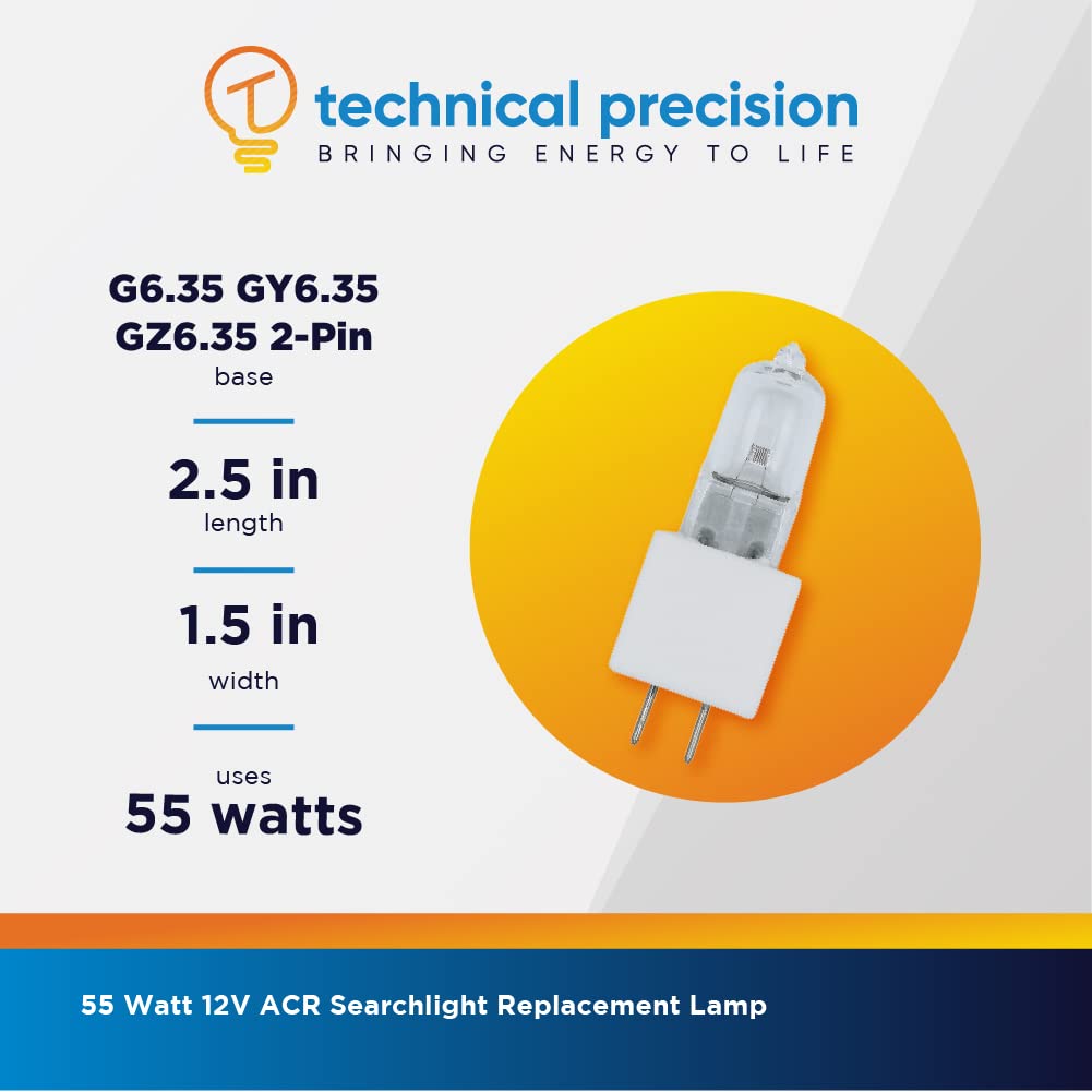 Replacement For Acr 55 Watt 12V Lamp For Rcl-100, 1930.3, 6001, Acr600, Rcl-100D Marine Light Bulb