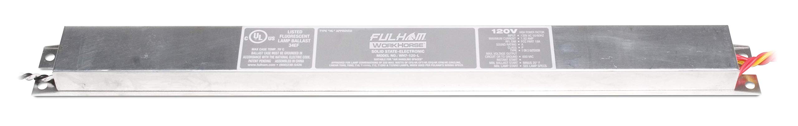 Fulham Lighting Wh7-120-L Workhorse 7 Versatile Fluorescent Lamp Ballast, 20 Count, Silver
