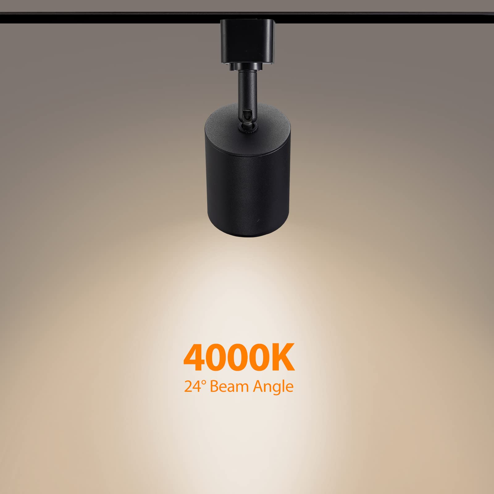 Vanoopee 10W Dimmable Led Track Lighting Heads H Type Track Light Replacement Fixtures Bright 4000K Neutral White Ceiling Spotlight For Accent Task Art  Flicker Free Cri90+ 24 800Lm Black  Pack Of 4