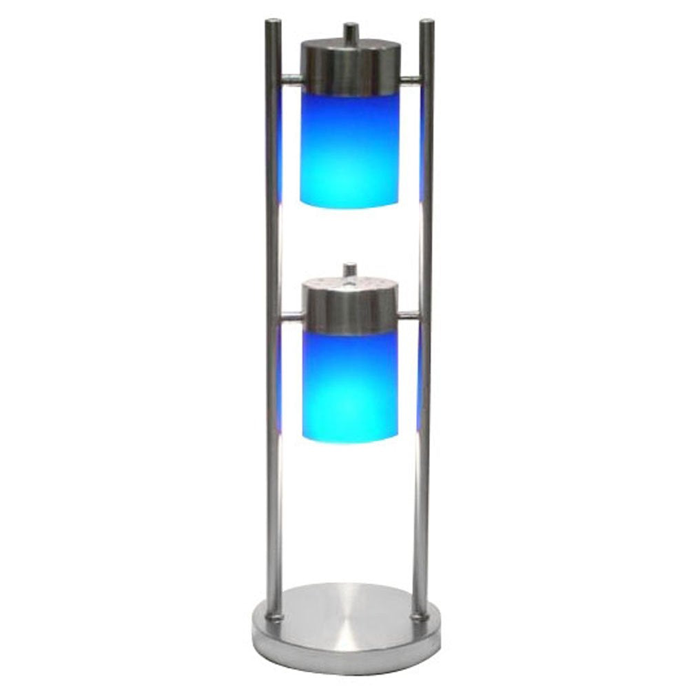 Ore International 3031Tb 25-Inch 2-Light Adjustable Table Lamp, Blue