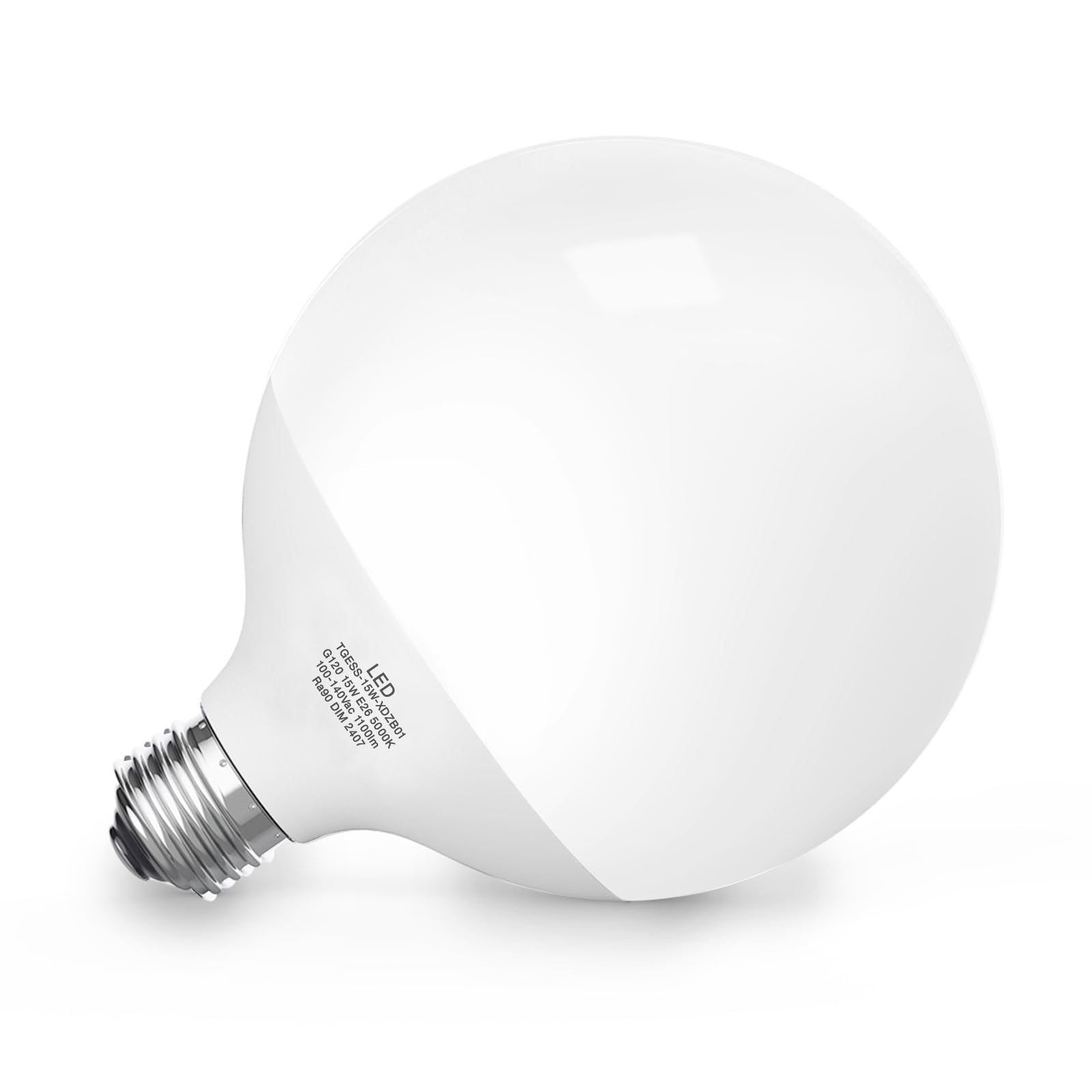 Led Light Bulb, G120 Globe Bulb, 15W Led Light Bulbs 5000K Daylight Globe Light Bulb, Dimmable Bulb, E26 Base Large Lamp,1100 Lu