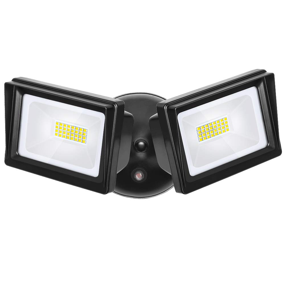 DEWENWILS LED Security Light, 62W Dusk to Dawn, 5400LM, IP65 Waterproof, 5000K Daylight, Black, Model HHSL03A