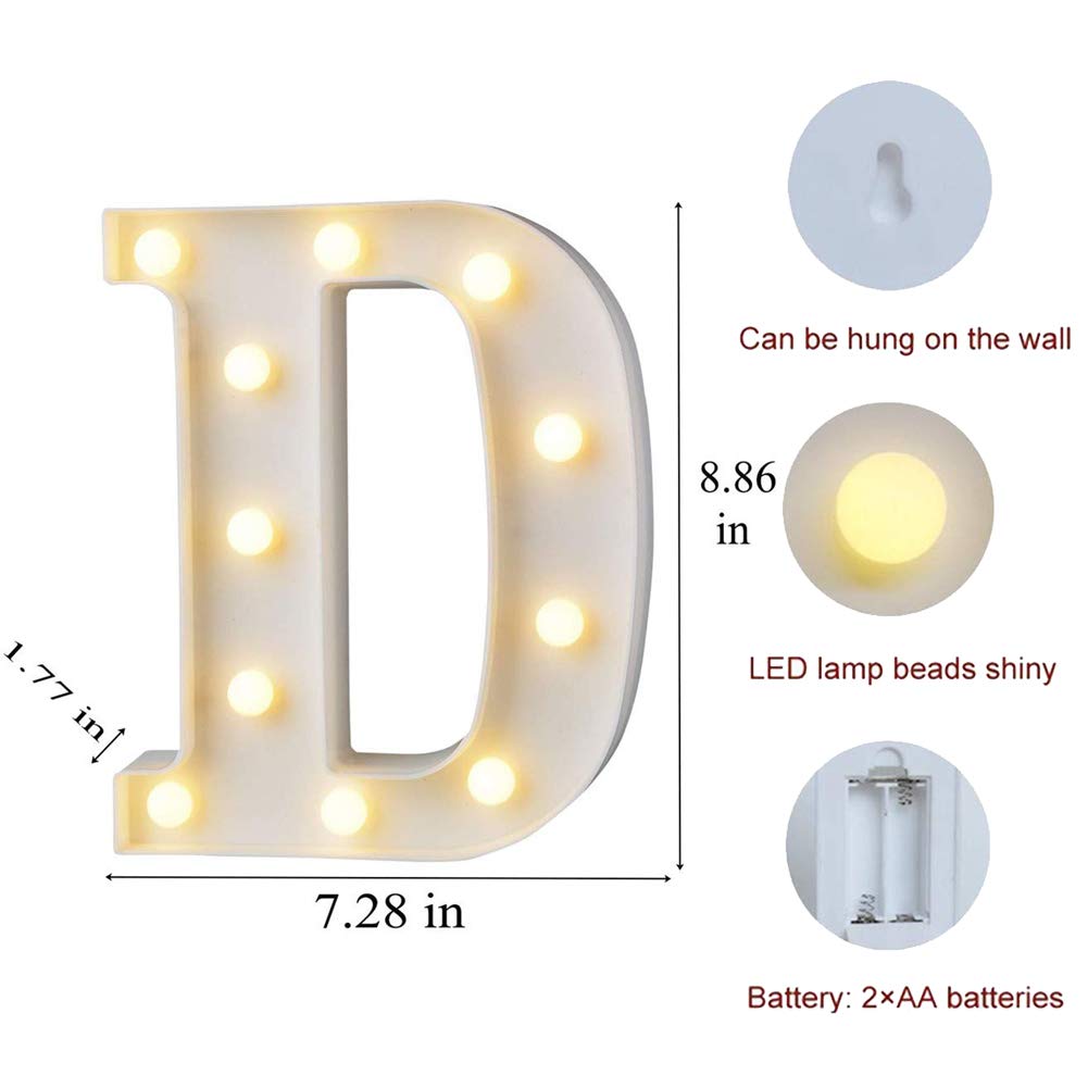 Mumuxi Light Up Marquee Letters & Numbers | Battery Powered Decor For Parties & Events
