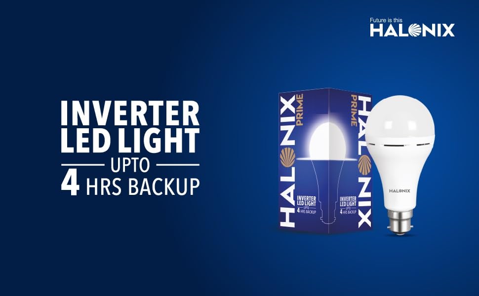Halonix 14W Emergency LED Bulb | Rechargeable Emergency Bulb For Power Cuts | Backup : 4Hrs | Cool Day Light | Pack Of 2 | Recha