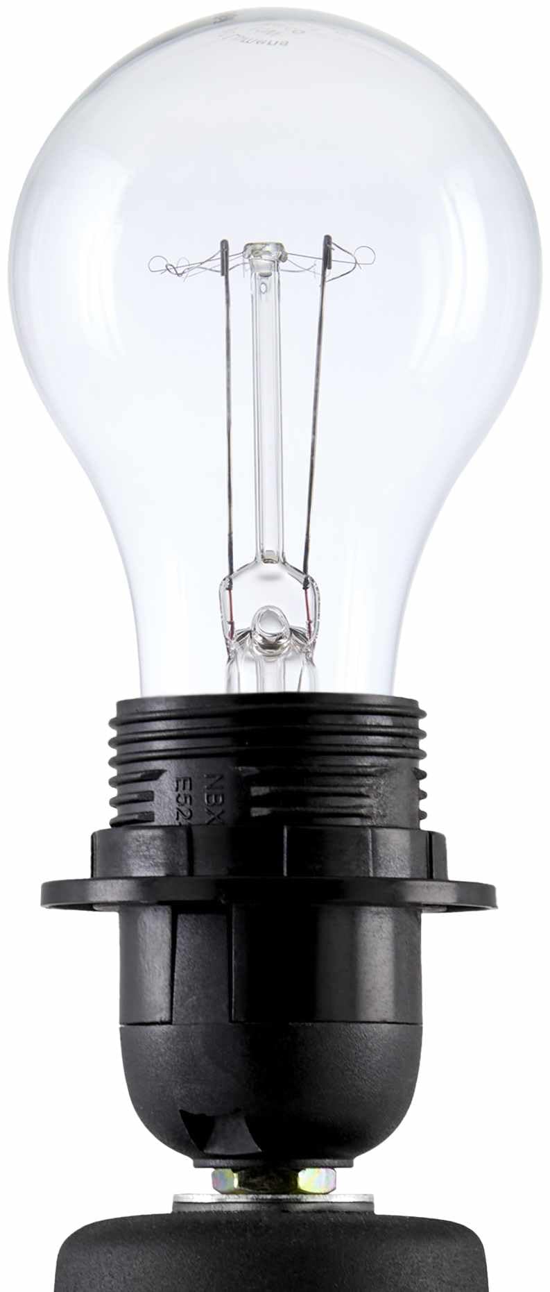 Hauteloom Table Lamp - Ceramic, 13inH x 8inW x 8inD, Black/Beige/Clear, Model TXCHME5-063