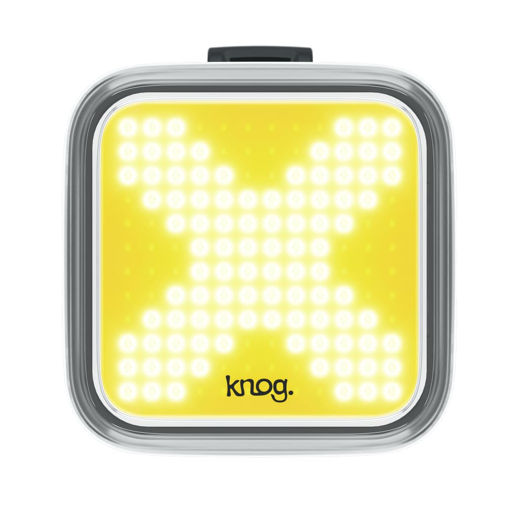 Knog Blinder Front Bike Light - 200 Lumen Rechargeable Bicycle Light - Bright LED Bike Headlight with Integrated USB Charging, 8