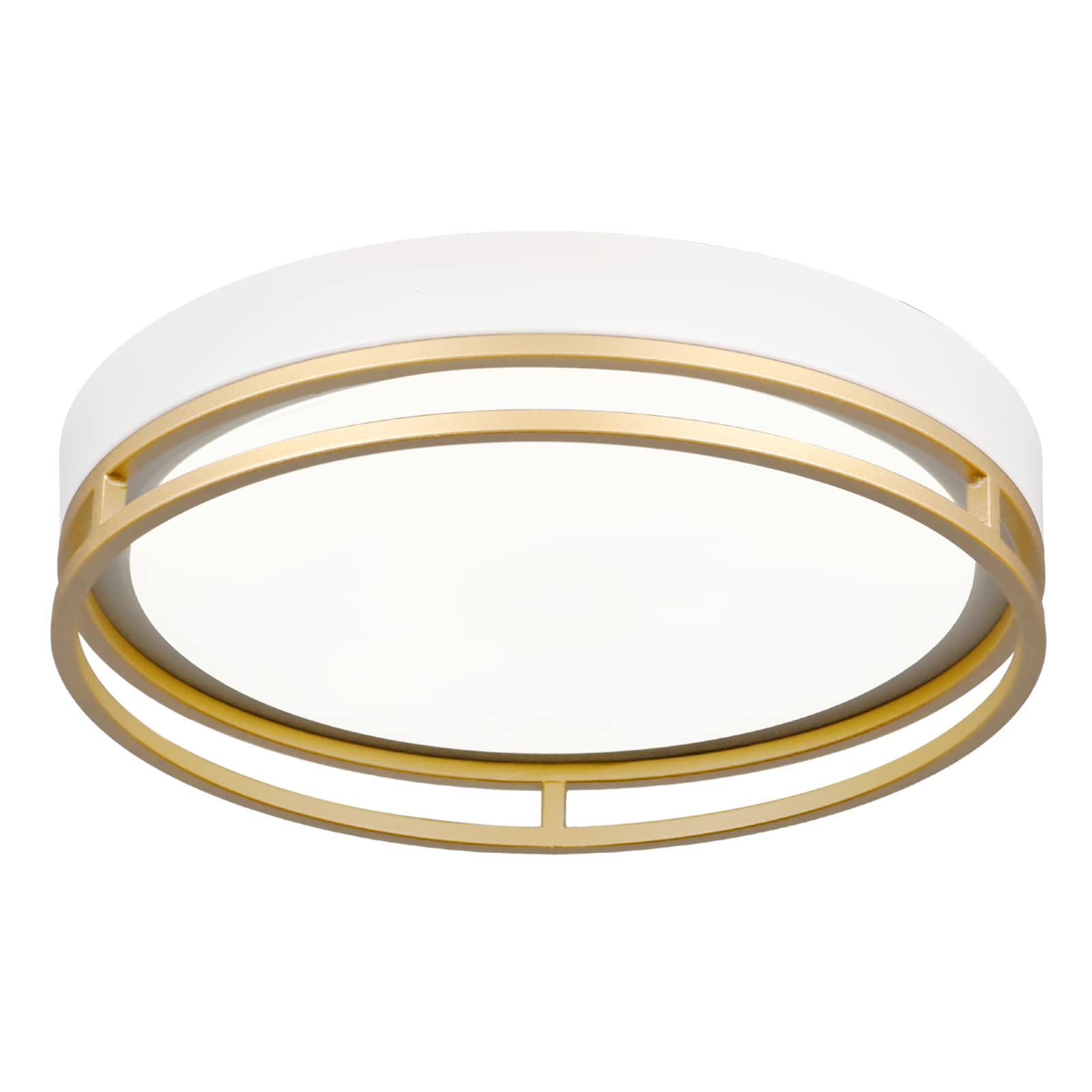 Flynix 12.5 Inch Led Flush Mount Ceiling Light Fixture, 26W, Super Bright 1700 Lumens, 3 Color 3000K/4000K/5000K, Dimmable Ceiling Lamp For Bedroom Hallway Bathroom Kitchen Laundry (White Gold)