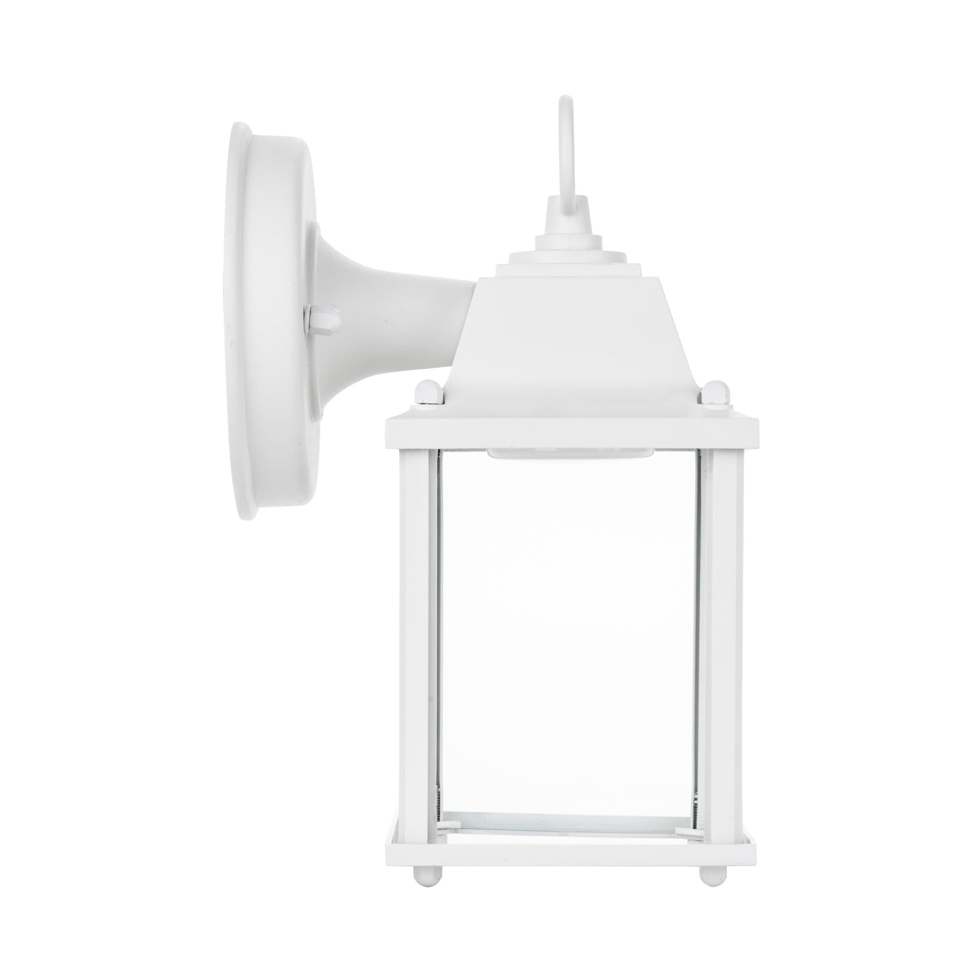 Lit-Path Outdoor Led Wall Lantern, 800 Lumen, Aluminum, Matte White, 9.5W, 1-Pack, Etl Qualified, Model Lt-Wl001