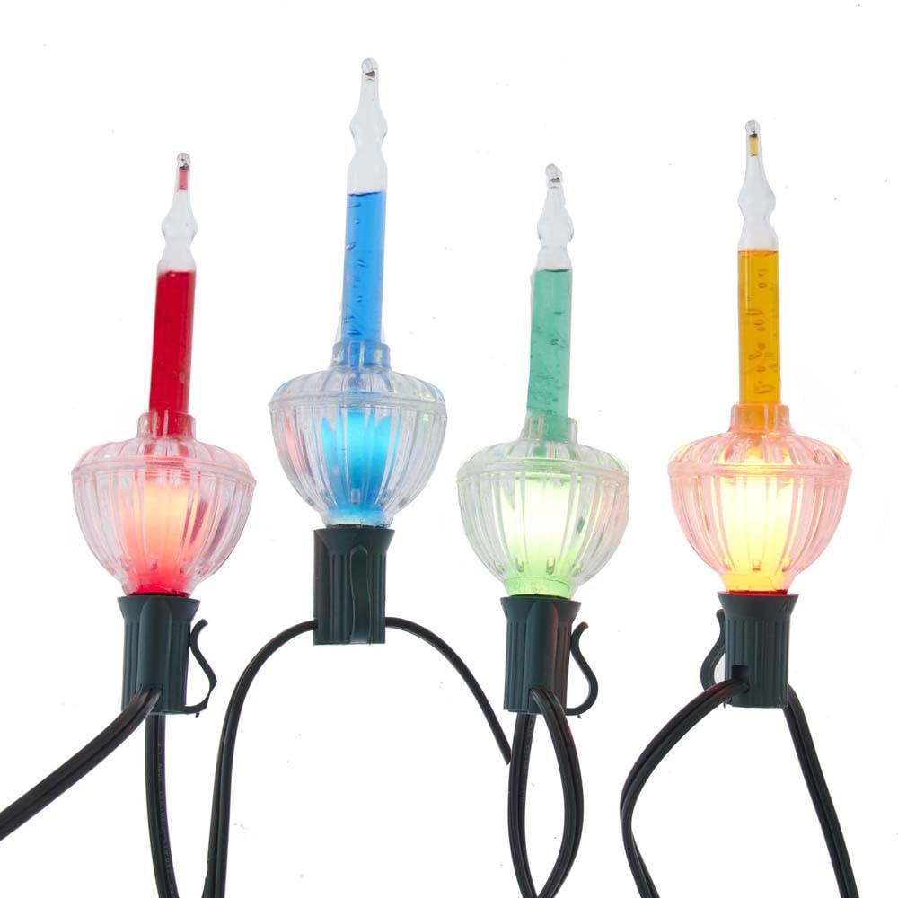Kurt S. Adler 7-Light Bubble Light Set, Multi-Color, 11.5ft, Model UL4013