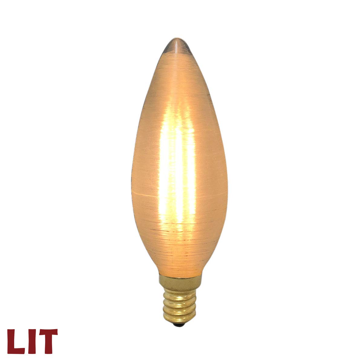 Royal Designs Vintage Dimmable LED Light Bulbs, E26 Medium, Silk Wrapped, 4W, Set of 6, Model LB-9019-6