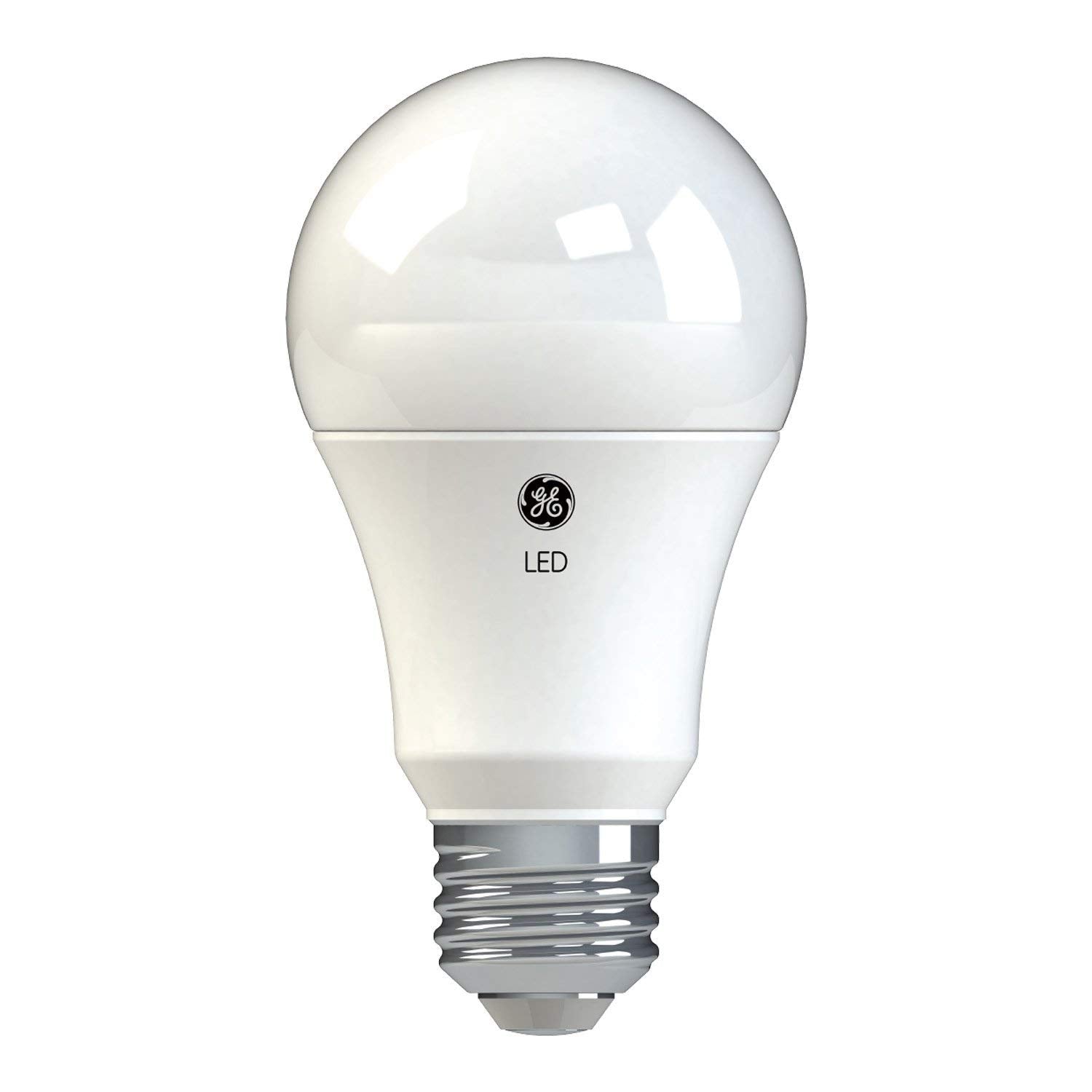 GE Basic LED Light Bulbs, 100W A19 Soft White, 2 Pack, Medium Base, Plastic