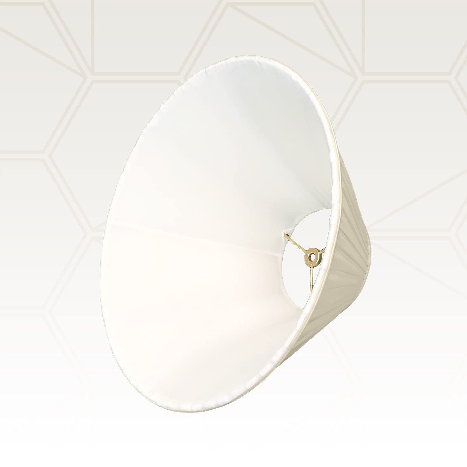 Royal Designs Coolie Empire Side Pleat Basic Lamp Shade, Beige, 7&quot; X 20&quot; X 12.5, Bs-727-20Bg