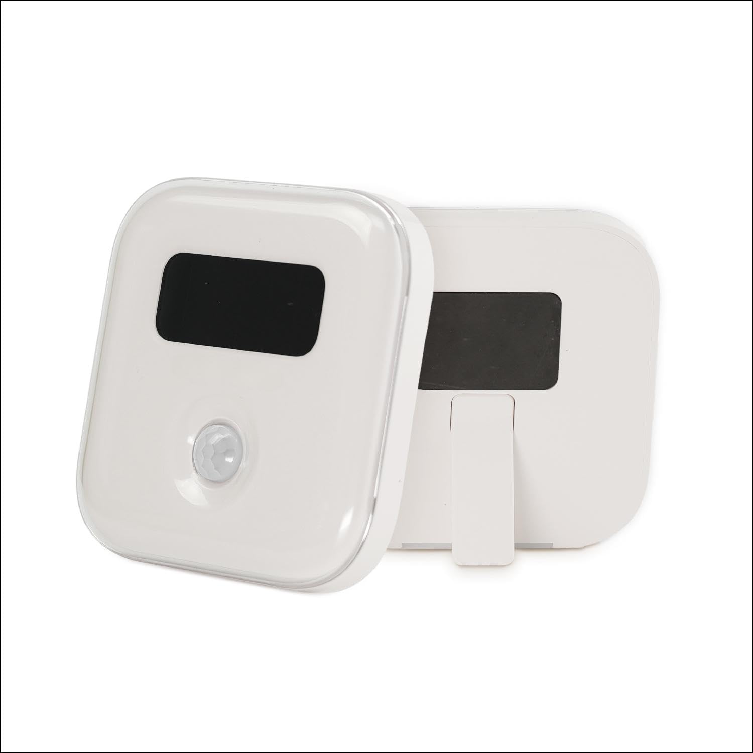 JOSUWWS Motion Sensor Night Light 2-Pack, Magnetic Solar Rechargeable 3000K Warm Light, No Outlet Needed for Bedroom Hallway Clo