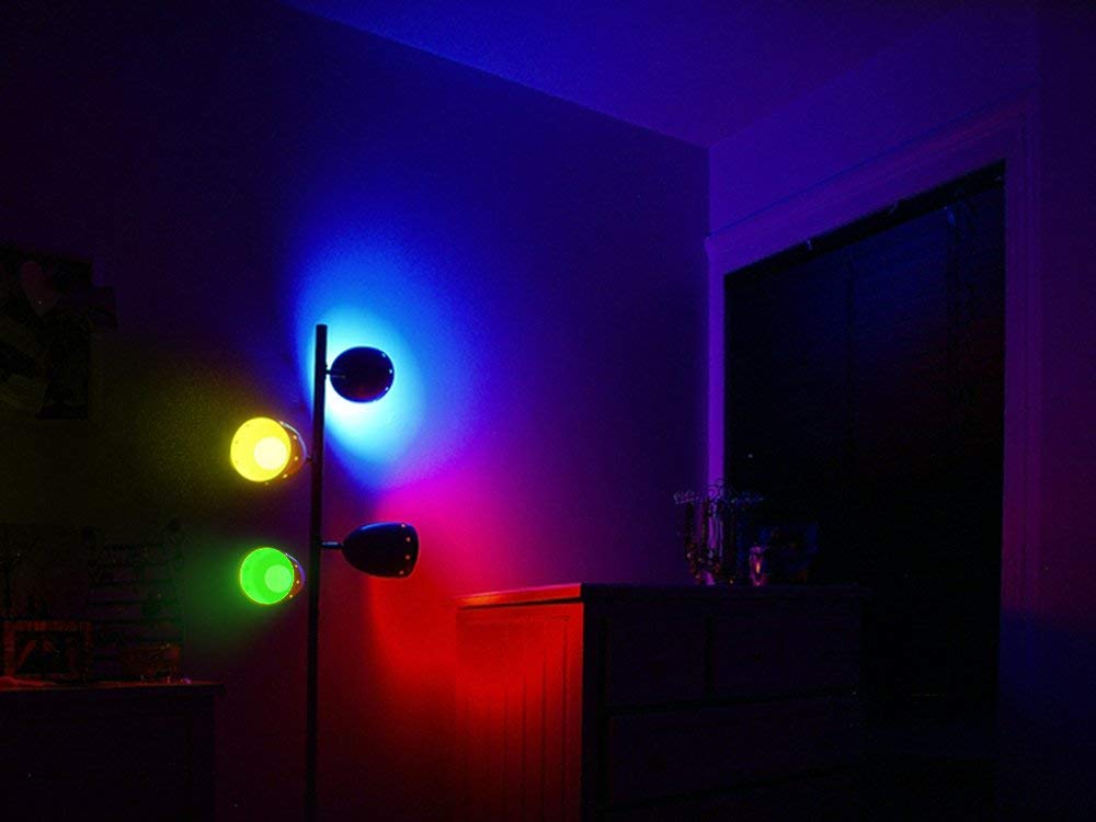 TORCHSTAR LED A19 Red Bulbs, 7W Equivalent, E26 Base, 6 Count Pack, Plastic Clad Aluminum
