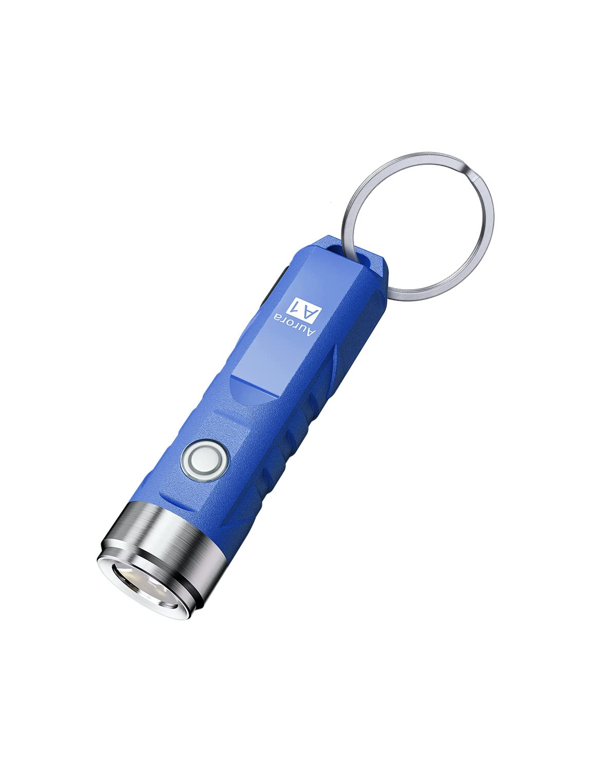 RovyVon Aurora A1 G3 Mini Flashlight, 650 Lumens, USB C Rechargeable, Blue, Compact Keychain EDC for Camping and Emergencies