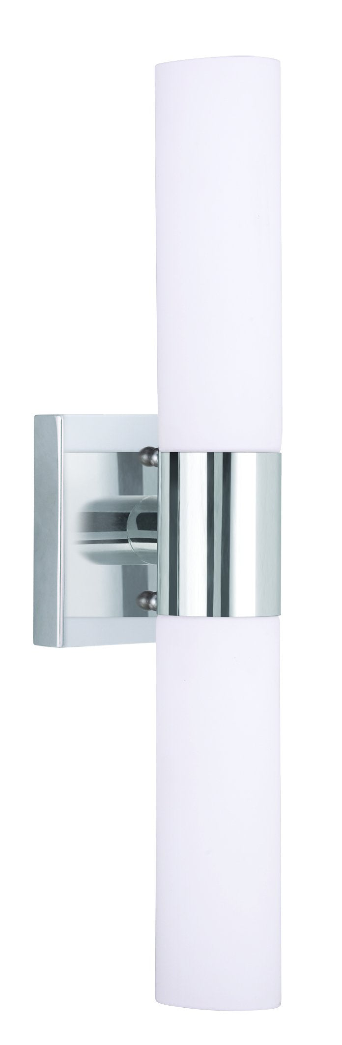 Livex Aero 2-Light Bath Light, Chrome, Alloy Steel, 4.5in x 18in, Model 10102-05