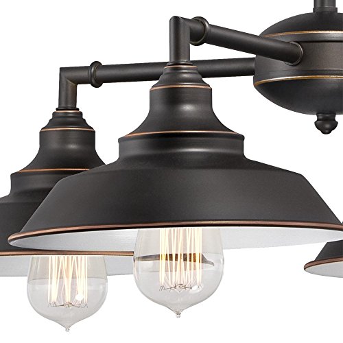 Westinghouse Four-Light Chandelier, Metal, 4 Light, Oil Rubbed Bronze with Highlights, Model 6343300