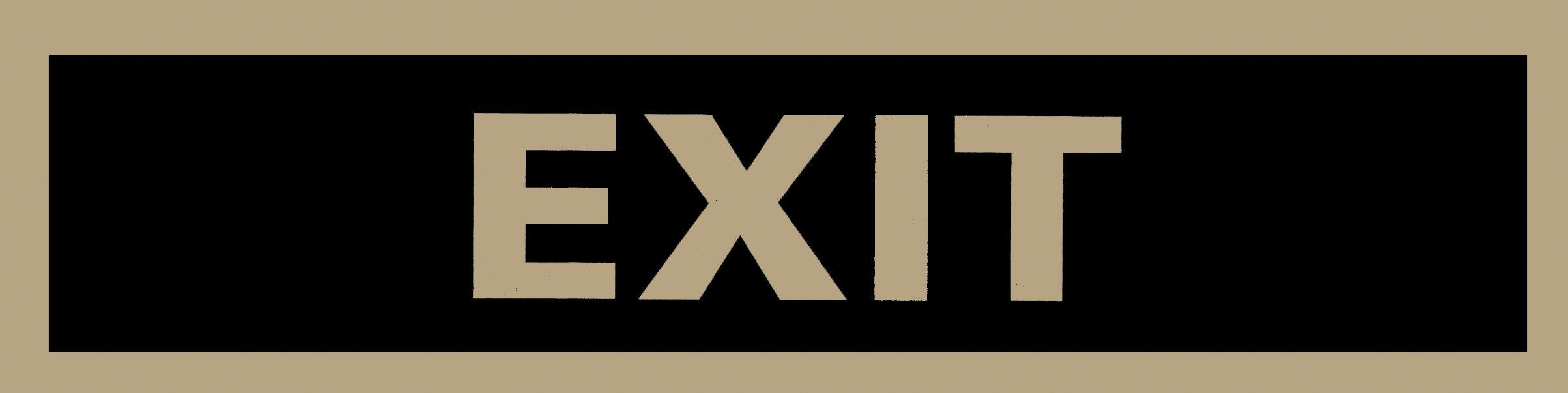 Headline Sign 9359 Self-Stick Sign, Exit, 2 Inches By 8 Inches, Made In Usa