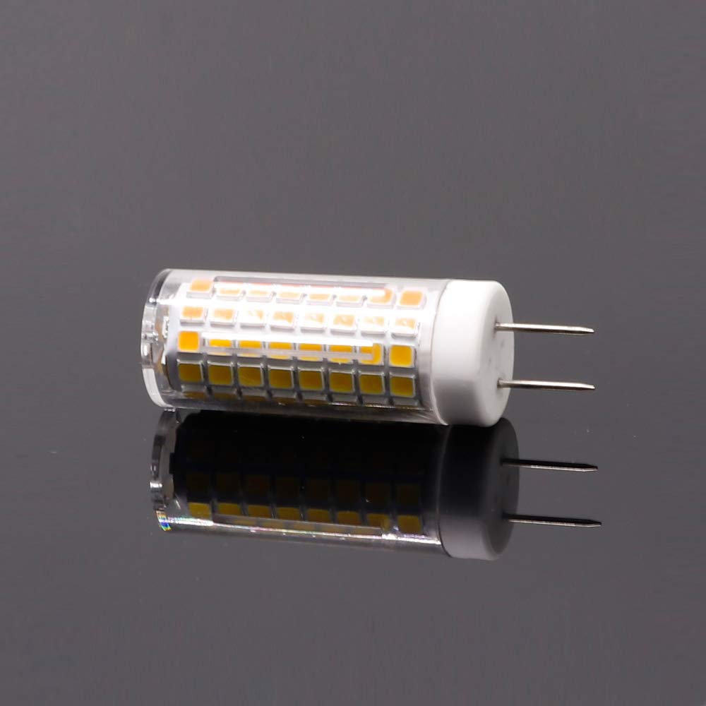 SYXKJ G8 LED Bulb, 7W Dimmable Replacement, AC120V 720lm, 4 Count, Warm White, Bi-pin Base for Under Cabinet and Kitchen Lighting