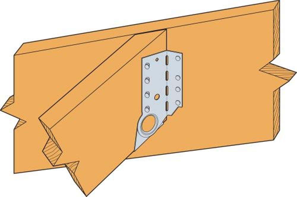 Simpson Strong-Tie LSSJ ZMAX Adjustable Jack Hanger for 2x8, Alloy Steel, Silver, Left