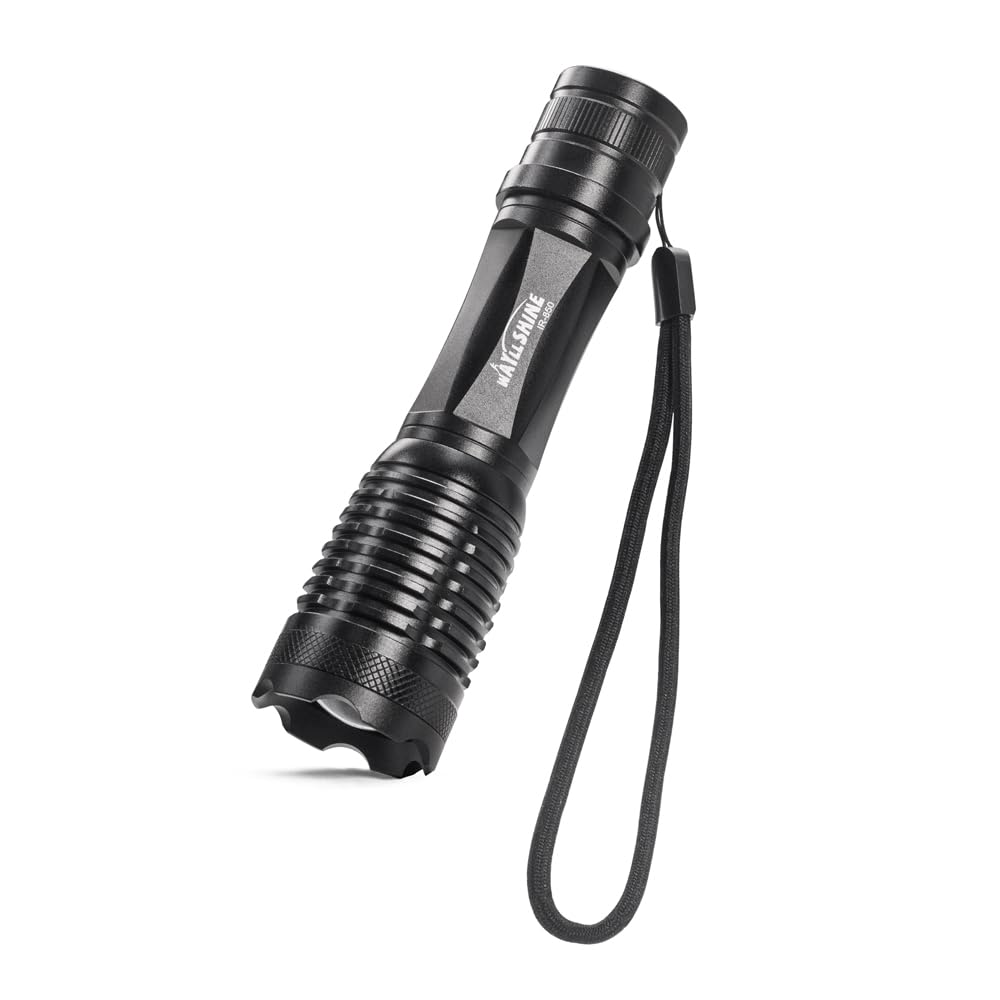 WAYLLSHINE 850nm IR Illuminator Night Vision Flashlight, Aluminum