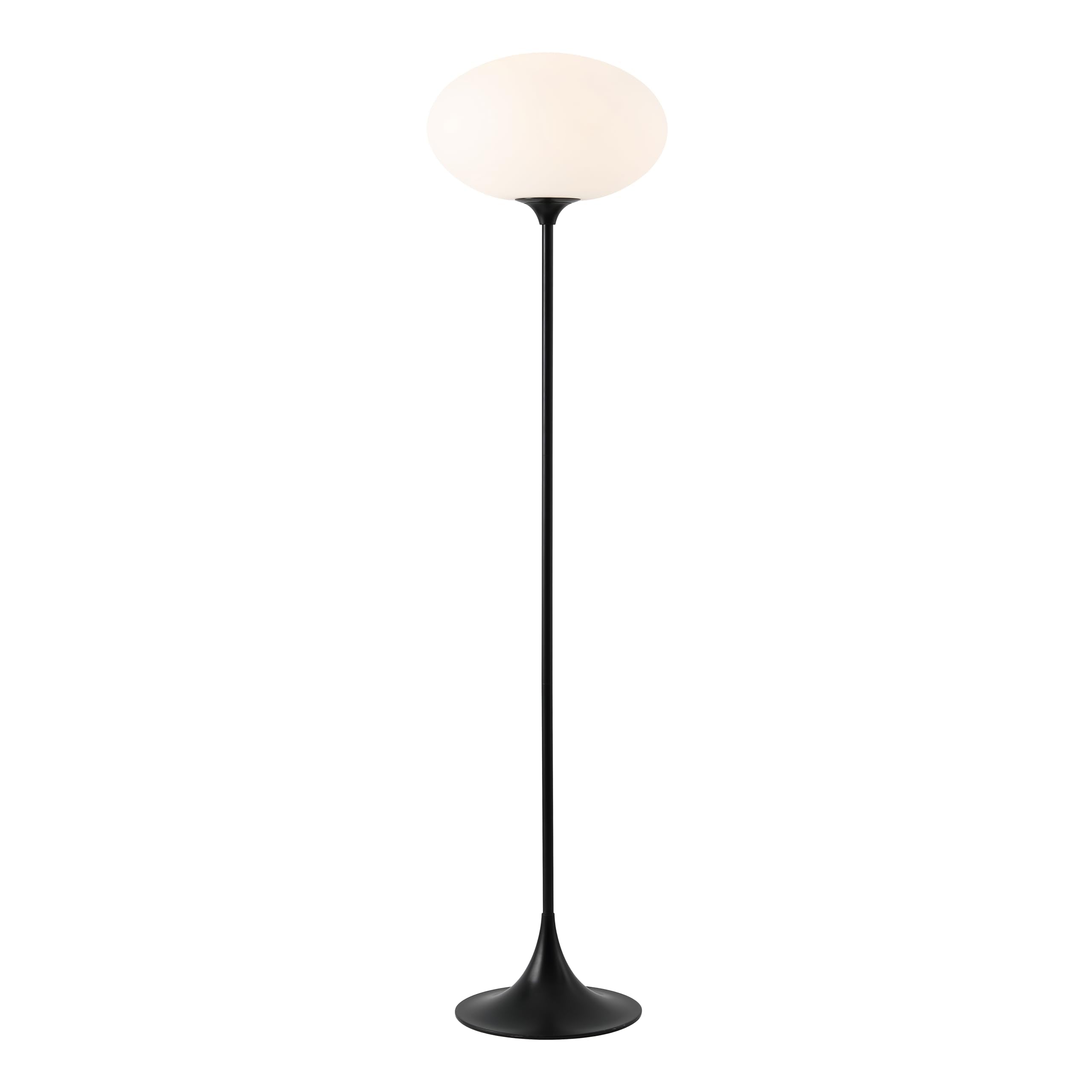 SAFAVIEH Lighting Collection Nomi Modern Black/White 63-inch Standing Floor Lamp (LED Bulb Included)