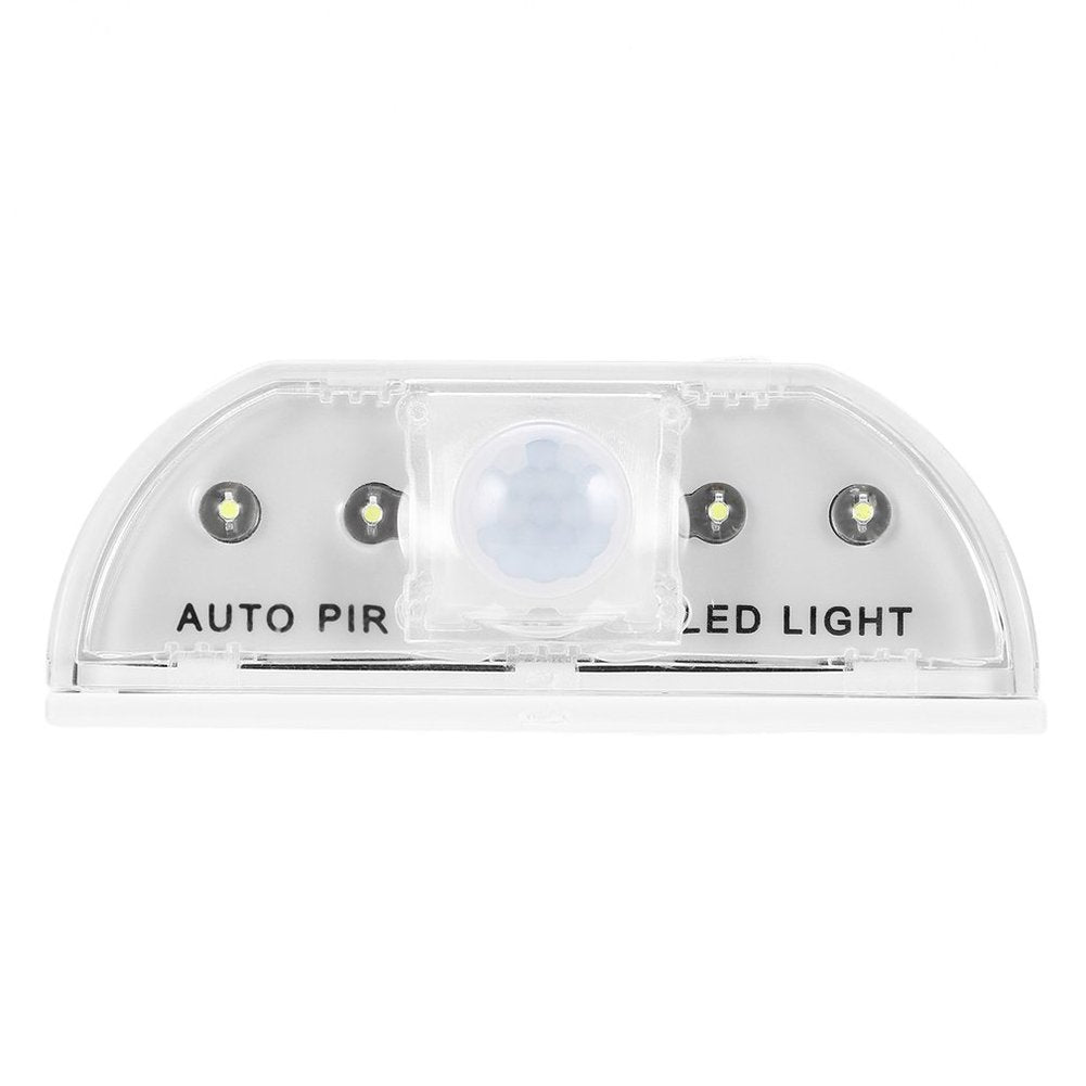 Dayuup Keyhole Light Lamp - PIR Infrared Auto Sensor with 4 LED, Wireless Night Light, 9*05, White, Model: shakeball
