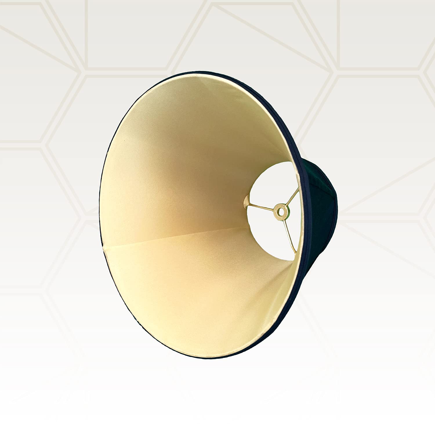 Royal Designs Deep Empire Lamp Shade, Black, 9 X 16 X 12.25