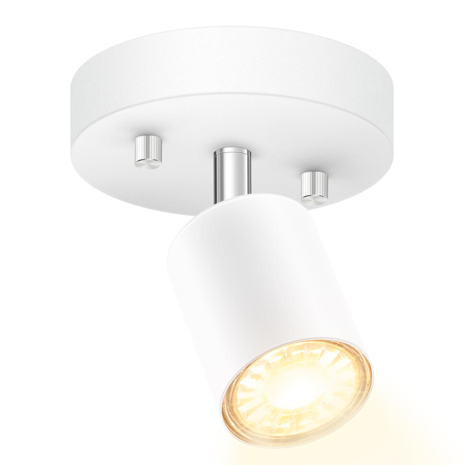 BoostArea LED Light Track Lighting Kit, Monopoint Sconce Adjustable Flush Mount Spot Light, Flexibly Rotatable Light Head for Ki