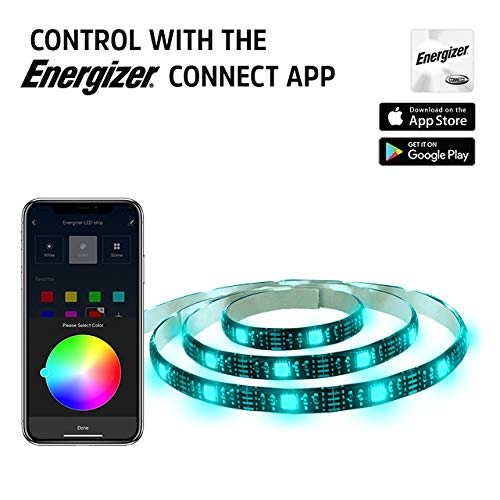 Energizer Smart Wifi Led Light Strip 6.5Ft Dimmable Multi-Color & Bright White By Xtreme Digital