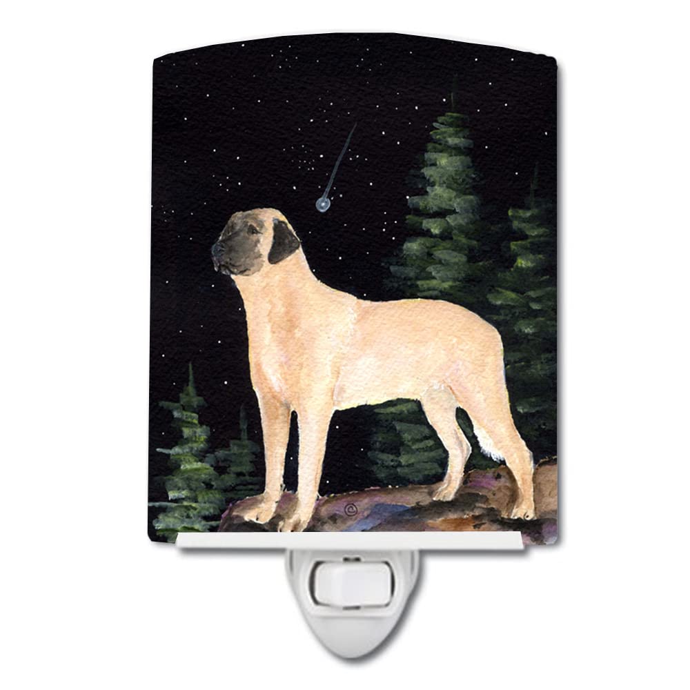 Carolines Treasures Ceramic Night Light, UL-Certified, 6x4x3in, Multicolor, Model SS8505CNL, Anatolian Shepherd Design