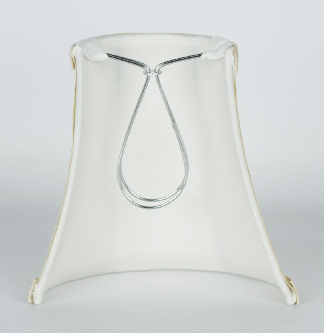 Urbanest 3X5X5'' Clip-On Wall Sconce Half Shade, Cream