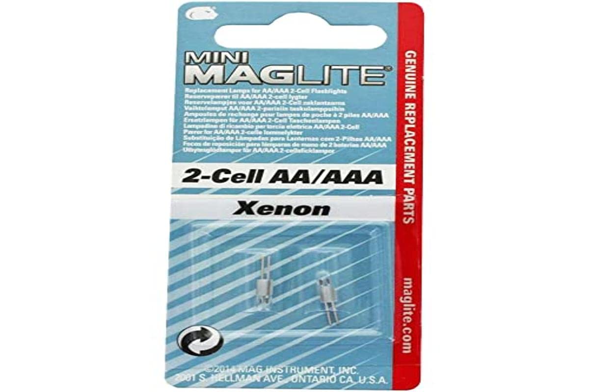 Mag-Lite Lm2A001 Replacement Xenon Lamps For Aa Mini Maglite 2 Per Package