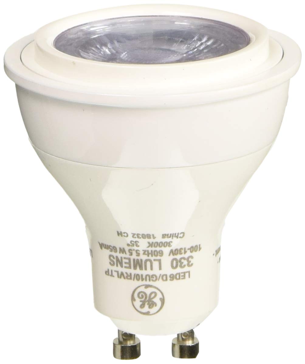 GE Lighting MR16 LED Light Bulb, 5.5W (50W replacement), 330 Lumens, GU10 Base, Model 92323, 1-Pack