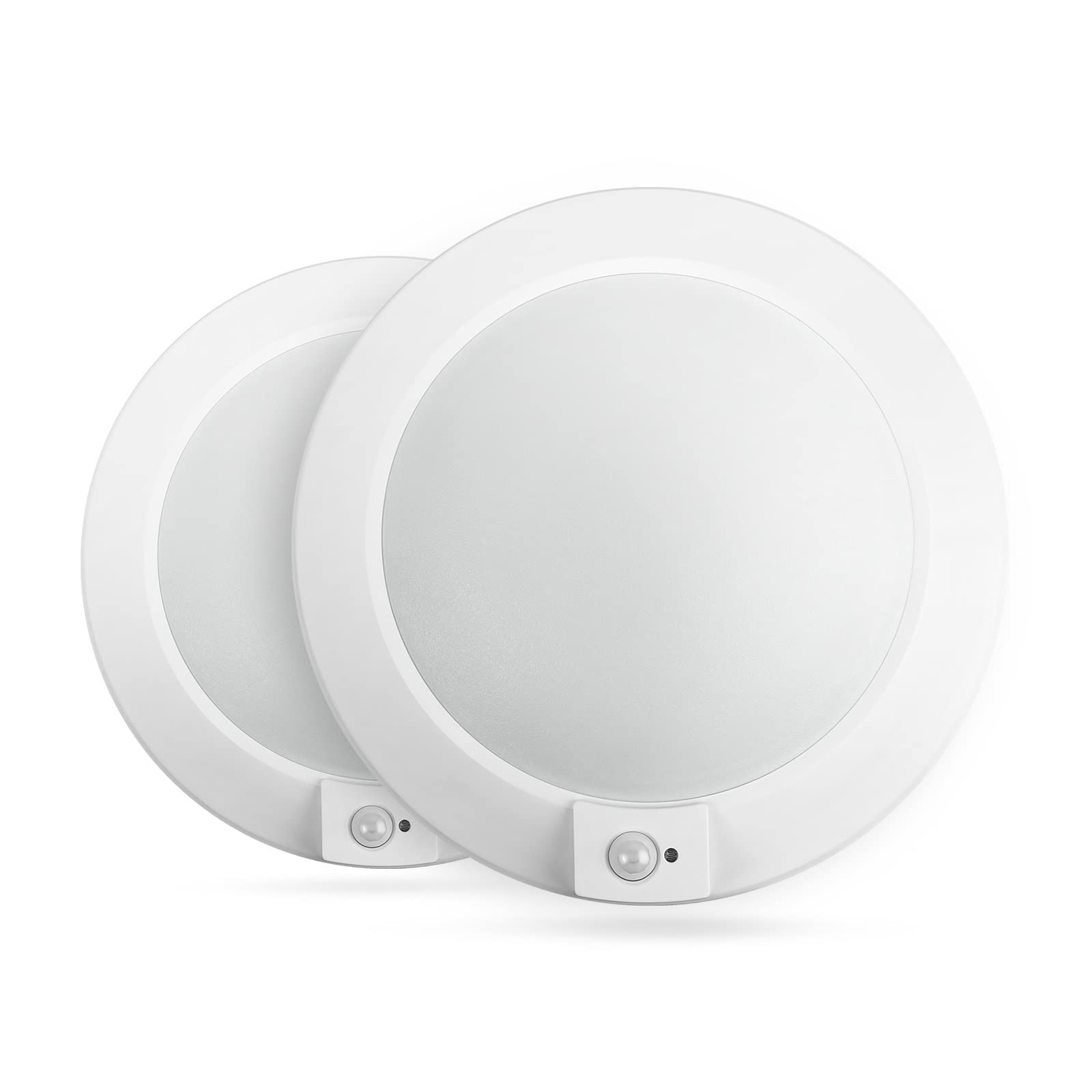ECOELER PIR Motion Sensor Ceiling Light, 3CCT Selectable Occupancy Light with Time Countdown & Dusk-to-Dawn Sensor, 16W 1000Lm, 