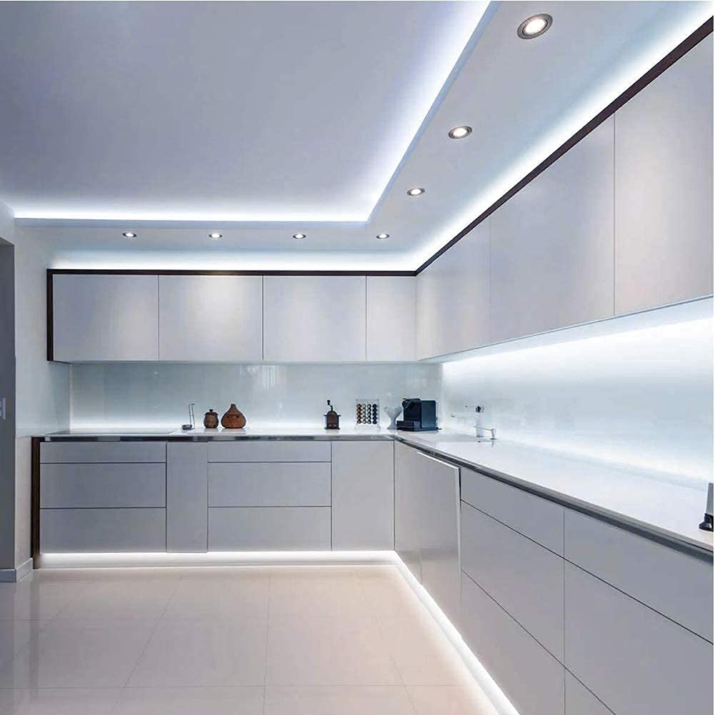 Govee LED Strip Lights 32.8ft, 6500K Dimmable Daylight White, 600 LEDs, Model H6187, Ideal for Mirror, Under Cabinet, Living Room