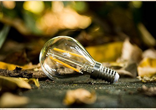 CTKcom G45 4W Dimmable LED Bulbs - E14 Base, 40W Equivalent, 6000K Daylight White, Glass, 4 Pack, Warm White