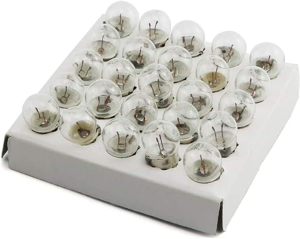Bllndx 25Pcs E10 Miniature Screw Base Light Bulbs, 6.0V / 0.5A