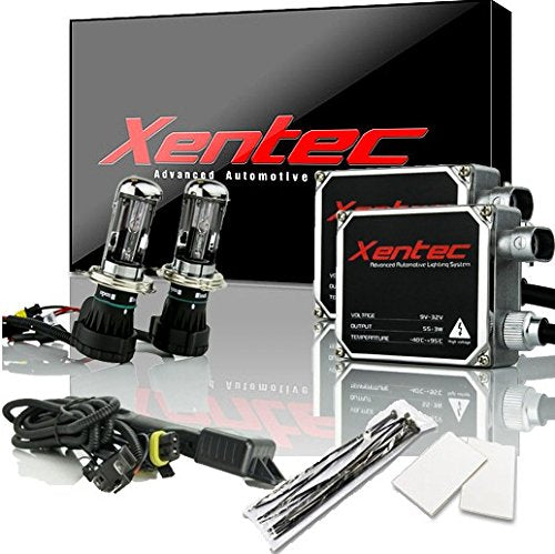 Xentec 55W Ballasts Bundle with 2 Xenon H4 Bulbs, Flex Bixenon, 6000K Ultra White