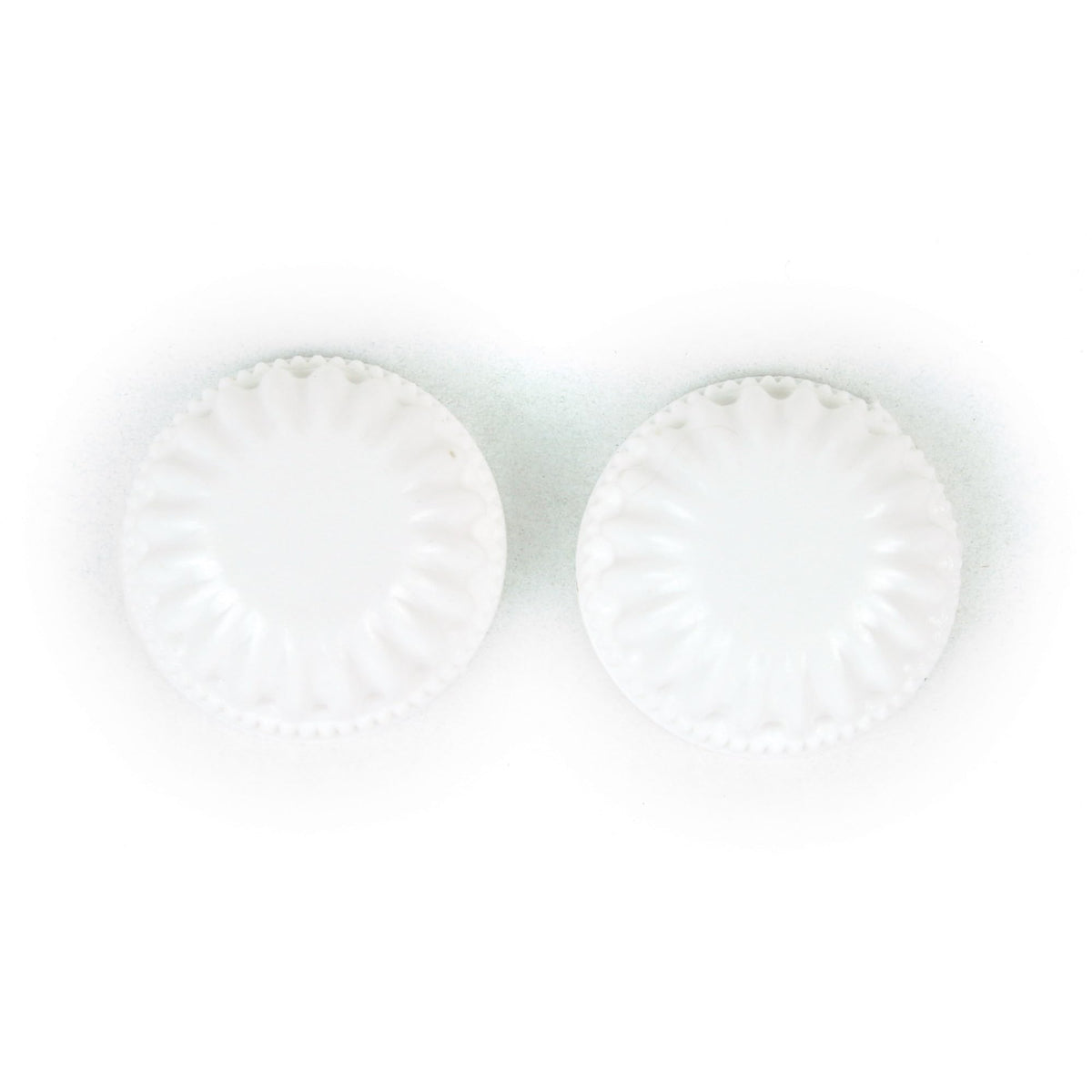 Jandorf 60230 Brass Lock Up Caps, White - 2 Count For Secure Fastening